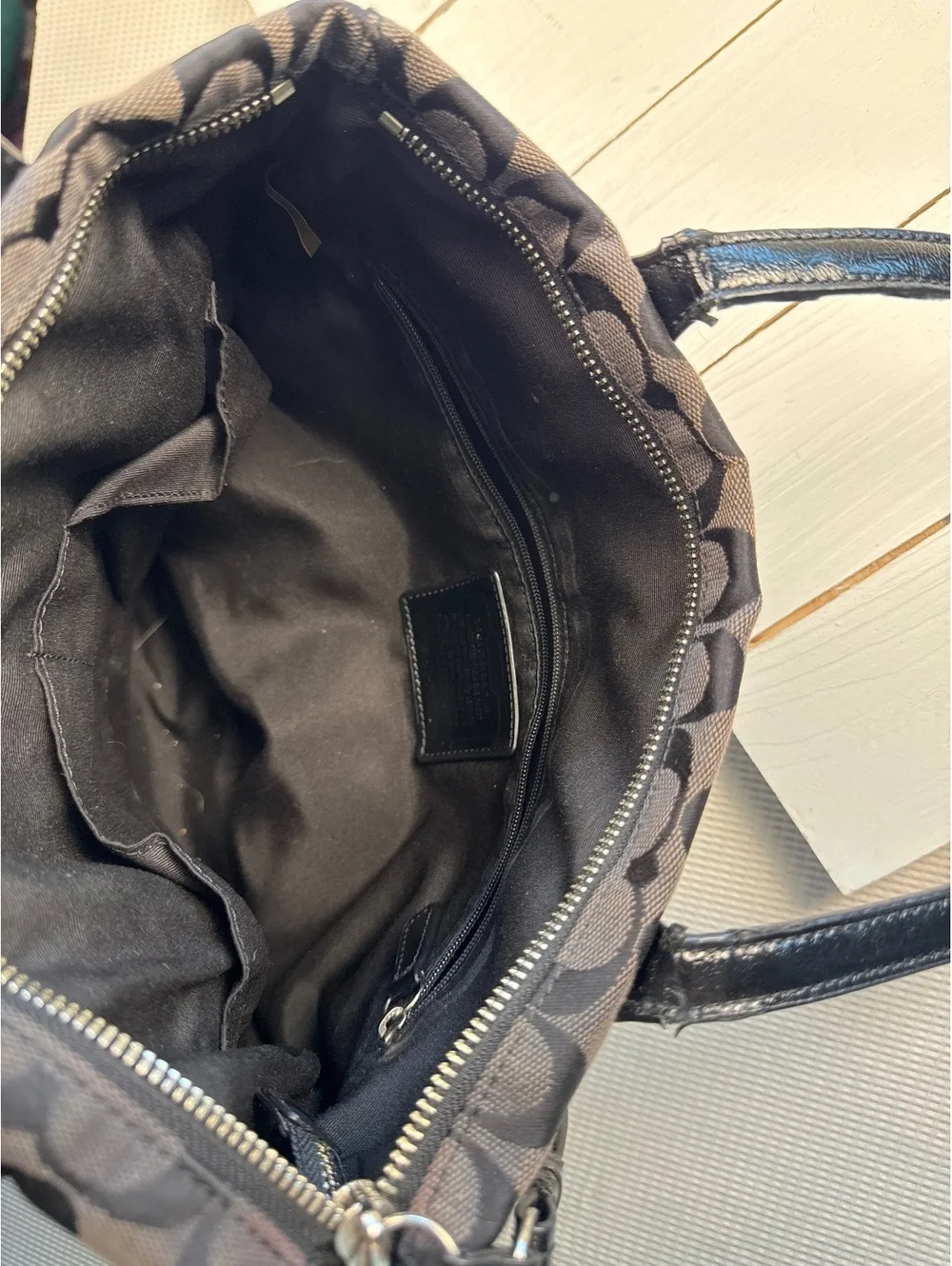 Y2K coach python stripe bag